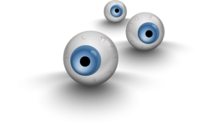 Three eyeballs